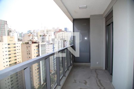 Sala - Varanda de apartamento à venda com 1 quarto, 44m² em Jardim Paulista, São Paulo