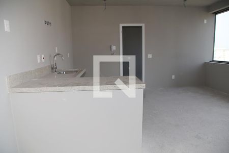Sala/Cozinha de apartamento à venda com 1 quarto, 44m² em Jardim Paulista, São Paulo