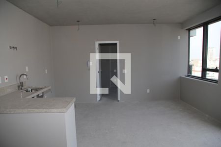 Sala/Cozinha de apartamento à venda com 1 quarto, 44m² em Jardim Paulista, São Paulo