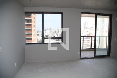 Sala/Cozinha de apartamento à venda com 1 quarto, 44m² em Jardim Paulista, São Paulo