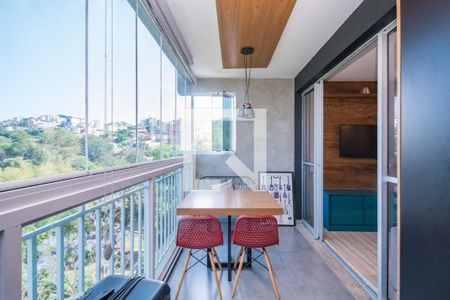 Varanda da Sala de apartamento para alugar com 3 quartos, 85m² em Estrela Dalva, Belo Horizonte