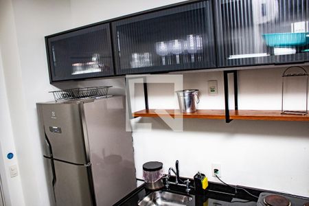 Cozinha de kitnet/studio para alugar com 1 quarto, 26m² em Perdizes, São Paulo