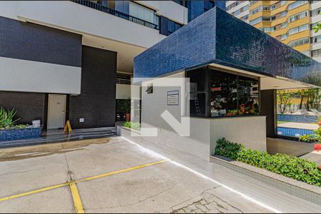 Apartamento para alugar com 123m², 2 quartos e 1 vagaFachada e portaria