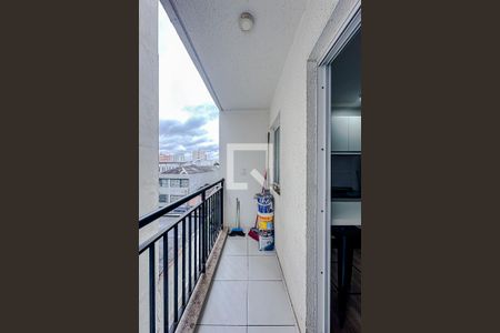 Varanda da Sala de apartamento para alugar com 1 quarto, 28m² em Brás, São Paulo