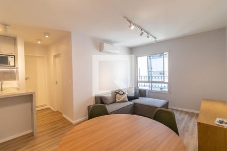 Sala de apartamento para alugar com 1 quarto, 40m² em Jardim Paulista, São Paulo