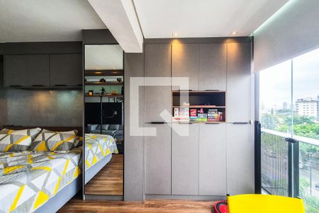 Studio à venda com 42m², 1 quarto e 1 vagaVaranda