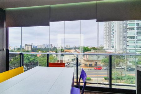 Studio à venda com 42m², 1 quarto e 1 vagaVaranda
