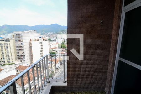 Varanda da Sala de apartamento para alugar com 1 quarto, 65m² em Grajaú, Rio de Janeiro