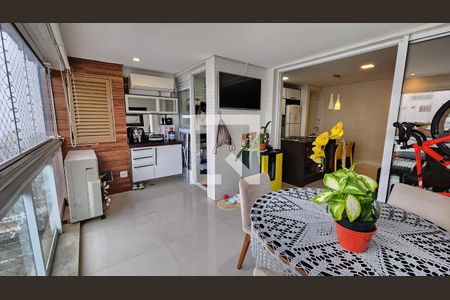 Varanda gourmet de apartamento para alugar com 2 quartos, 79m² em Ponta da Praia, Santos