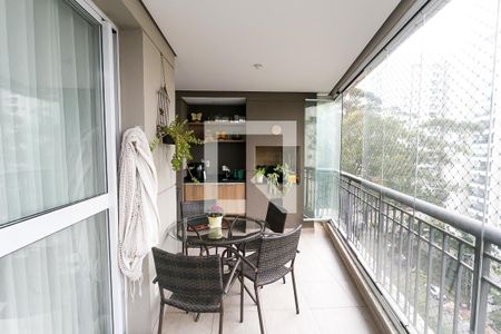 Varanda da Sala de apartamento à venda com 3 quartos, 150m² em Vila Andrade, São Paulo