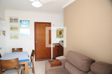 Sala de apartamento para alugar com 1 quarto, 52m² em Guilhermina, Praia Grande