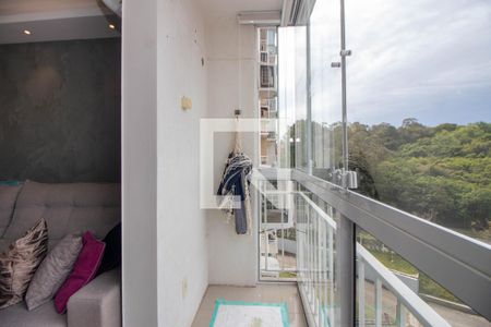 Varanda da Sala de apartamento à venda com 2 quartos, 57m² em Jardim Carvalho, Porto Alegre