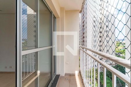 Varanda da Sala de apartamento à venda com 2 quartos, 45m² em Vila Homero Thon, Santo André