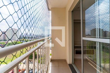 Varanda da Sala de apartamento à venda com 2 quartos, 45m² em Vila Homero Thon, Santo André