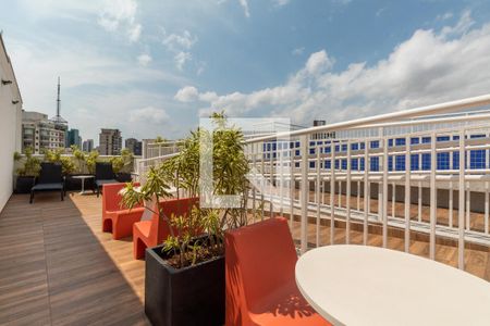 Studio para alugar com 36m², 1 quarto e sem vaga Studio para alugar com 36m², 1 quarto e sem vagaCobertura