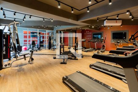 Studio para alugar com 36m², 1 quarto e sem vaga Studio para alugar com 36m², 1 quarto e sem vagaAcademia