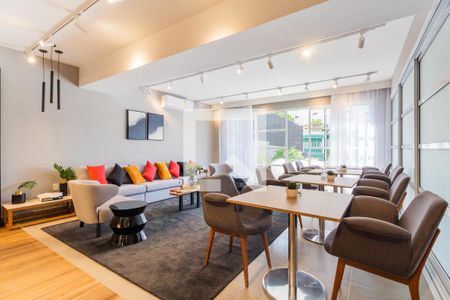 Studio para alugar com 36m², 1 quarto e sem vaga Studio para alugar com 36m², 1 quarto e sem vagaSalão de festas