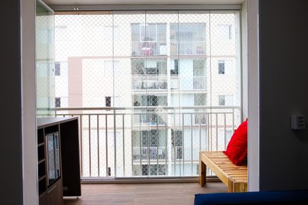 Varanda da Sala de apartamento para alugar com 3 quartos, 73m² em Campestre, Santo André