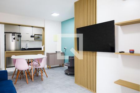 Sala de apartamento para alugar com 3 quartos, 73m² em Campestre, Santo André