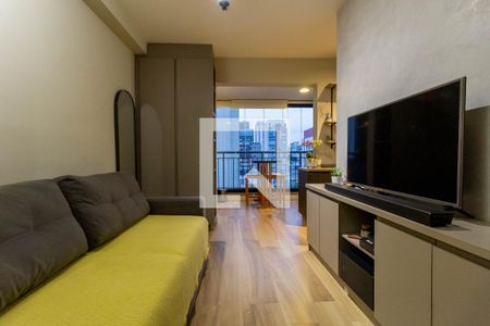 Sala de apartamento à venda com 1 quarto, 34m² em Vila Mariana, São Paulo