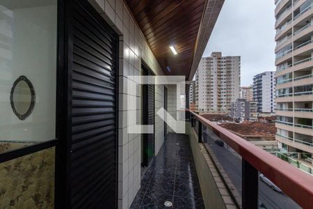 Varanda de apartamento para alugar com 3 quartos, 105m² em Vila Tupi, Praia Grande
