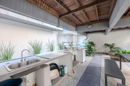 Studio para alugar com 46m², 1 quarto e sem vaga Studio para alugar com 46m², 1 quarto e sem vagaÁrea comum - Churrasqueira