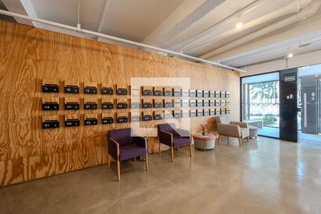 Studio para alugar com 46m², 1 quarto e sem vaga Studio para alugar com 46m², 1 quarto e sem vagaHall de entrada