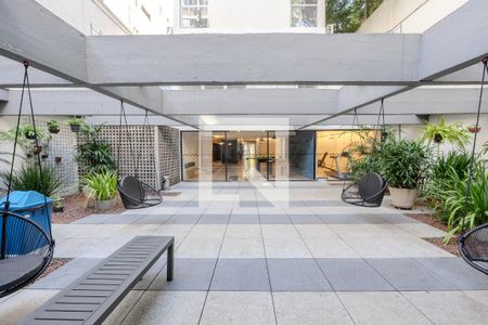 Studio para alugar com 46m², 1 quarto e sem vaga Studio para alugar com 46m², 1 quarto e sem vagaÁrea comum - Churrasqueira