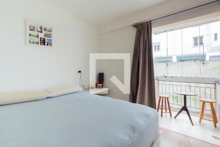 Quarto - cama de casal de kitnet/studio para alugar com 1 quarto, 35m² em Jardim Paulista, São Paulo