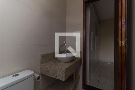 Banheiro da Suíte de casa para alugar com 2 quartos, 60m² em Jardim Santa Helena, Poá