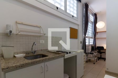 Studio para alugar com 18m², 1 quarto e sem vagaCozinha
