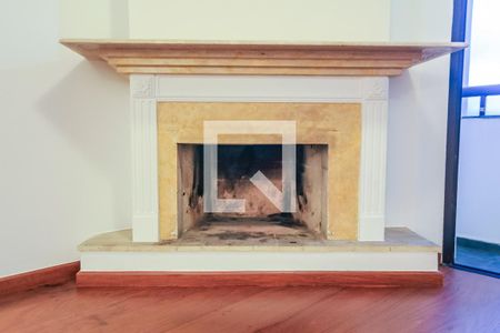 Sala - Lareira de apartamento à venda com 3 quartos, 122m² em Vila Suzana, São Paulo