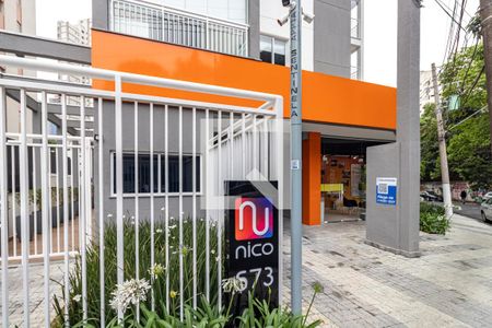 Studio para alugar com 37m², 1 quarto e sem vaga Studio para alugar com 37m², 1 quarto e sem vagaFachada e portaria