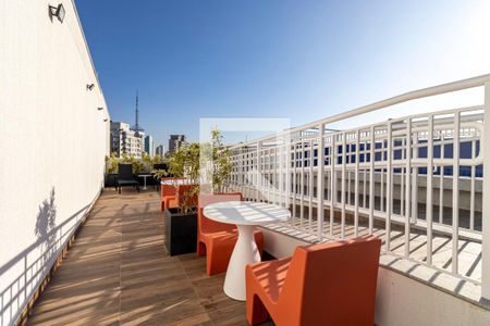 Studio para alugar com 37m², 1 quarto e sem vaga Studio para alugar com 37m², 1 quarto e sem vagaÁrea comum - Rooftop