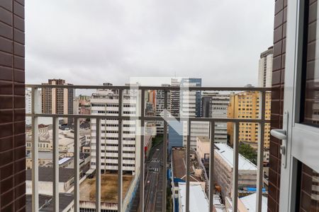 Varanda do Quarto de apartamento para alugar com 1 quarto, 28m² em Centro, Curitiba