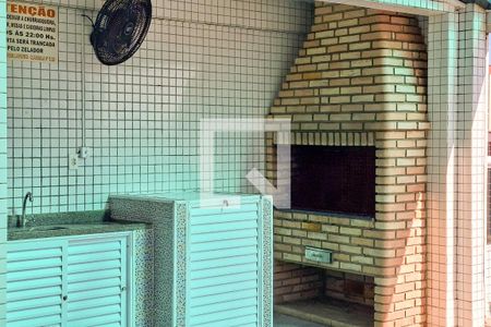 Área comum - Churrasqueira de apartamento para alugar com 2 quartos, 59m² em Ocian, Praia Grande