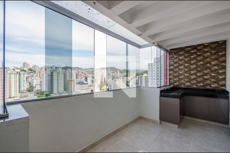 Varanda da Sala de apartamento à venda com 3 quartos, 112m² em Coracao de Jesus, Belo Horizonte