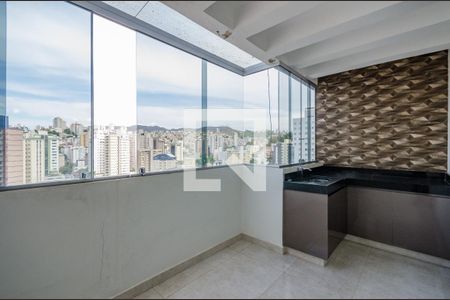 Varanda da Sala de apartamento à venda com 3 quartos, 112m² em Coracao de Jesus, Belo Horizonte