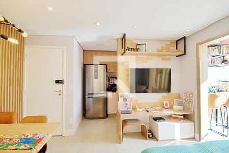 Sala de apartamento para alugar com 2 quartos, 57m² em Parque Assuncao, Taboão da Serra