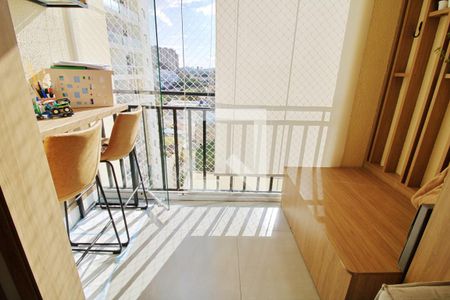 Varanda da Sala de apartamento à venda com 2 quartos, 57m² em Parque Assuncao, Taboão da Serra