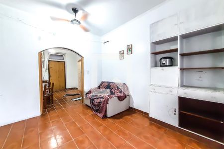Sala de Estar de apartamento para alugar com 1 quarto, 45m² em Barra Funda, Guarujá