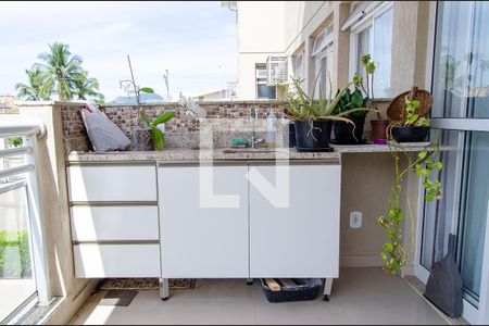 Varanda da sala de apartamento à venda com 2 quartos, 75m² em Recreio dos Bandeirantes, Rio de Janeiro