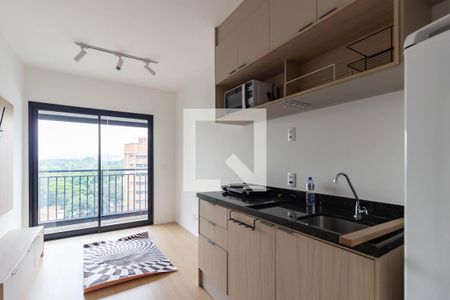 Sala e Cozinha de apartamento para alugar com 1 quarto, 32m² em Butantã, São Paulo