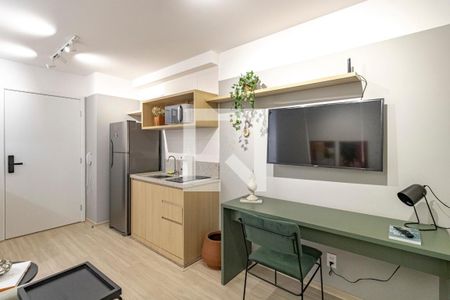 Sala e Cozinha de apartamento para alugar com 1 quarto, 33m² em Vila Mariana, São Paulo