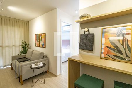 Sala e Cozinha de apartamento para alugar com 1 quarto, 33m² em Vila Mariana, São Paulo