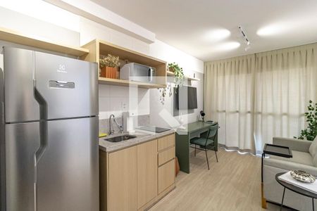 Sala e Cozinha de apartamento para alugar com 1 quarto, 33m² em Vila Mariana, São Paulo