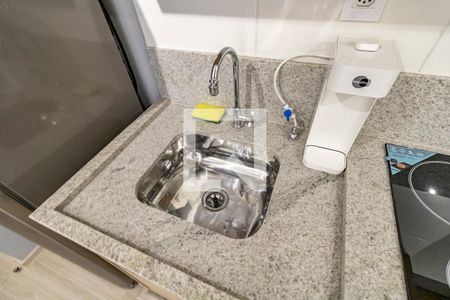 Sala e Cozinha - Torneira de apartamento para alugar com 1 quarto, 33m² em Vila Mariana, São Paulo