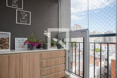 Varanda da Sala de apartamento à venda com 2 quartos, 50m² em Vila Clementino, São Paulo