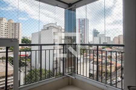 Varanda da Sala de apartamento à venda com 2 quartos, 50m² em Vila Clementino, São Paulo
