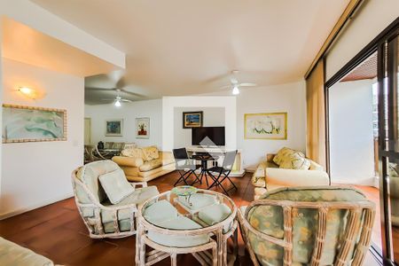 Sala de apartamento para alugar com 4 quartos, 152m² em Barra Funda, Guarujá